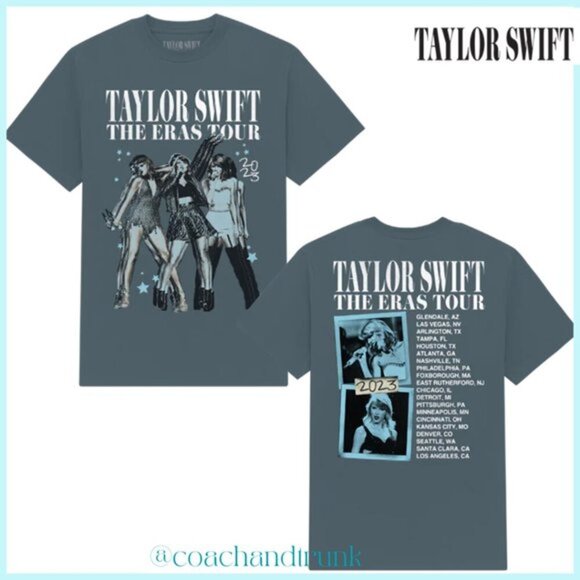๐๐
๐
๐๐๐๐๐ TAYLOR SWIFT ERA'S TOUR COTTON T SHIRT PHOTOS FRONT & BACK NWT - Picture 1 of 8